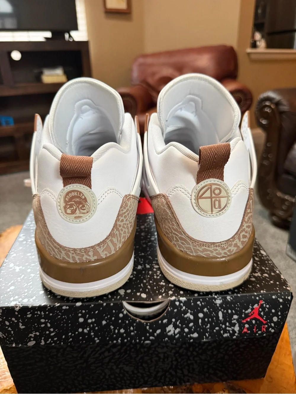 Jordan Spizike Low Archaeo Brown White Pink Men 13 Women 14.5 FQ1759-101 OG Box